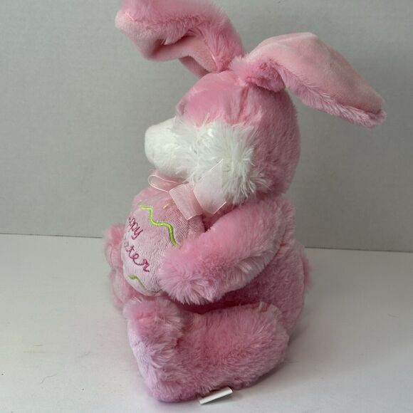 Chrisha Creations, 9" Pink Bunny Rabbit Plush "Happy Easter" 2009 CLEAN - Picture 6 of 12